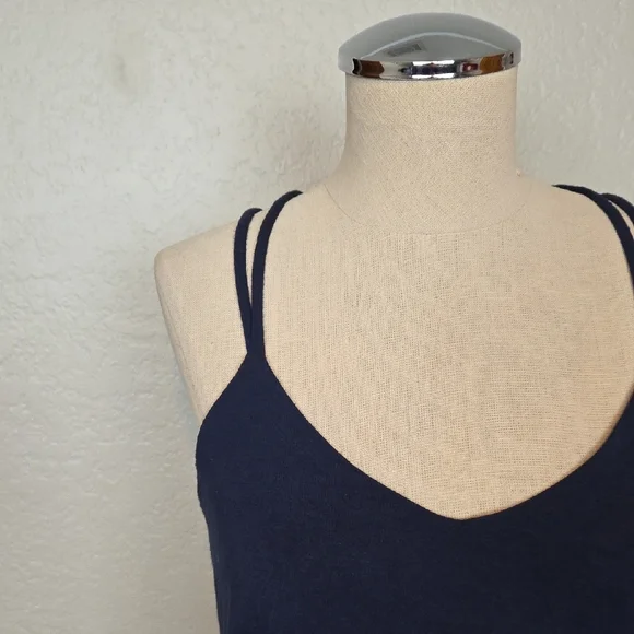 Anthropologie Papermoon Blue Spaghetti Strap Maxi Dress Size S - Picture 4 of 10